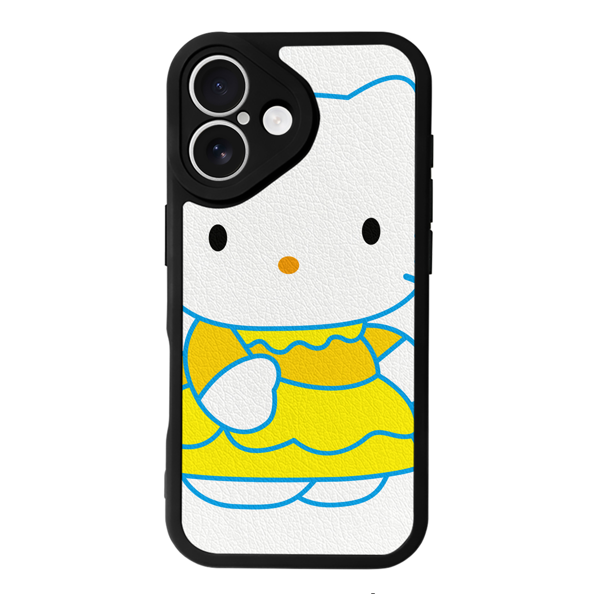 （画像用） Hello Kitty ハローキティ 【iPhone 16シリーズ対応】シリコンスマホケース（レザー調） 材質：シリコン